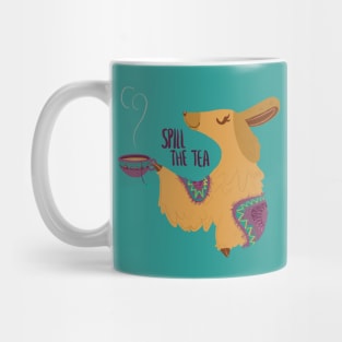 Spill The Tea Llama Mug